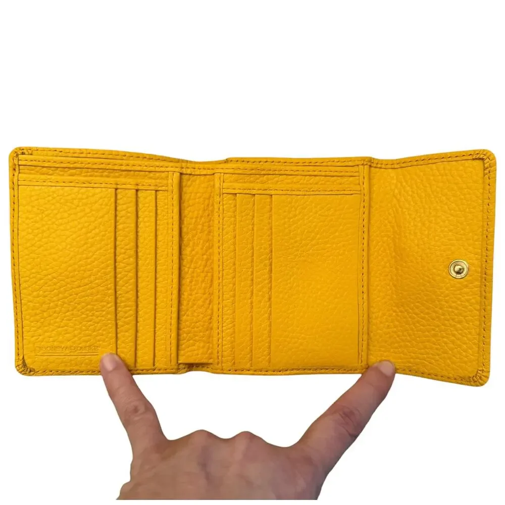 Dooney & Bourke Yellow All Weather Leather Crossbody & Matching Wallet